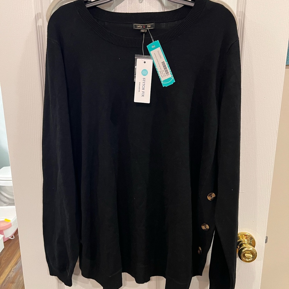 Long sleeve black sweater
